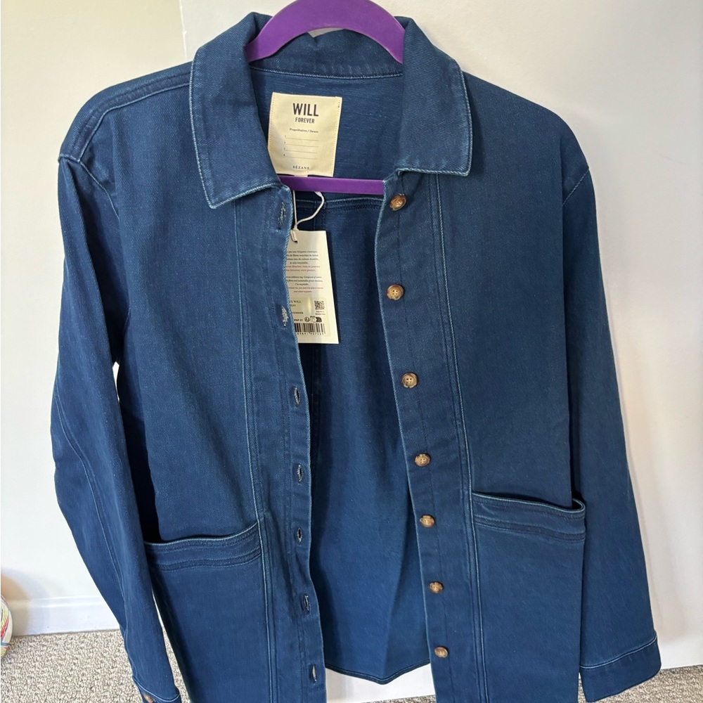 Sezane Blue Jean Jacket